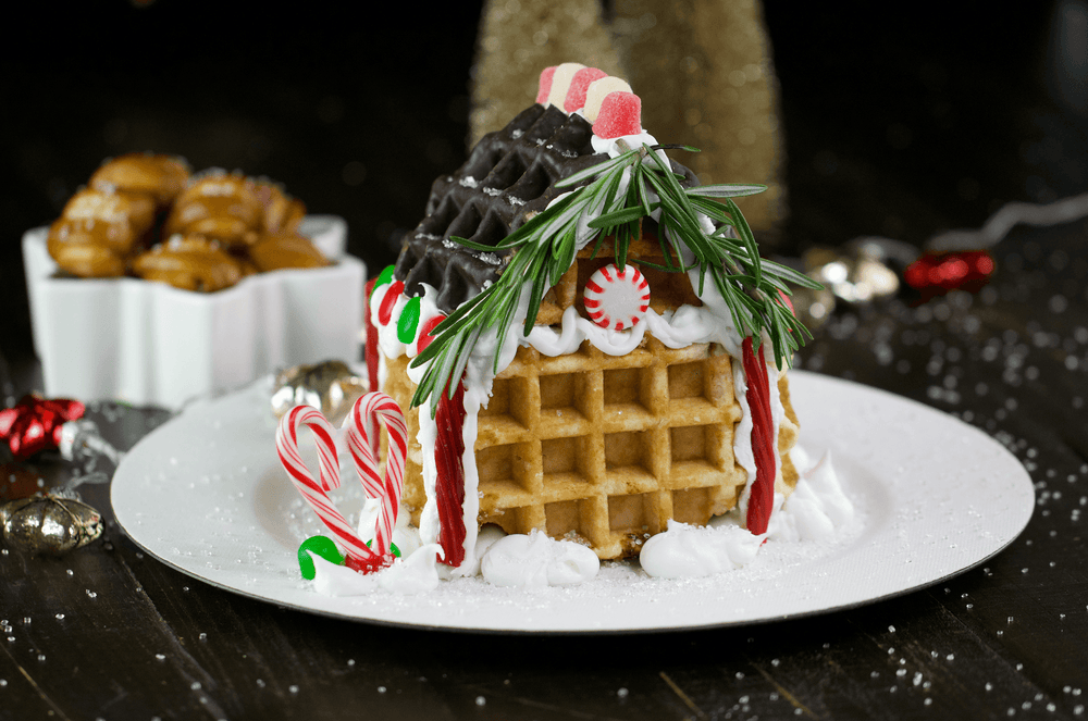 Waffle Gingerbread House