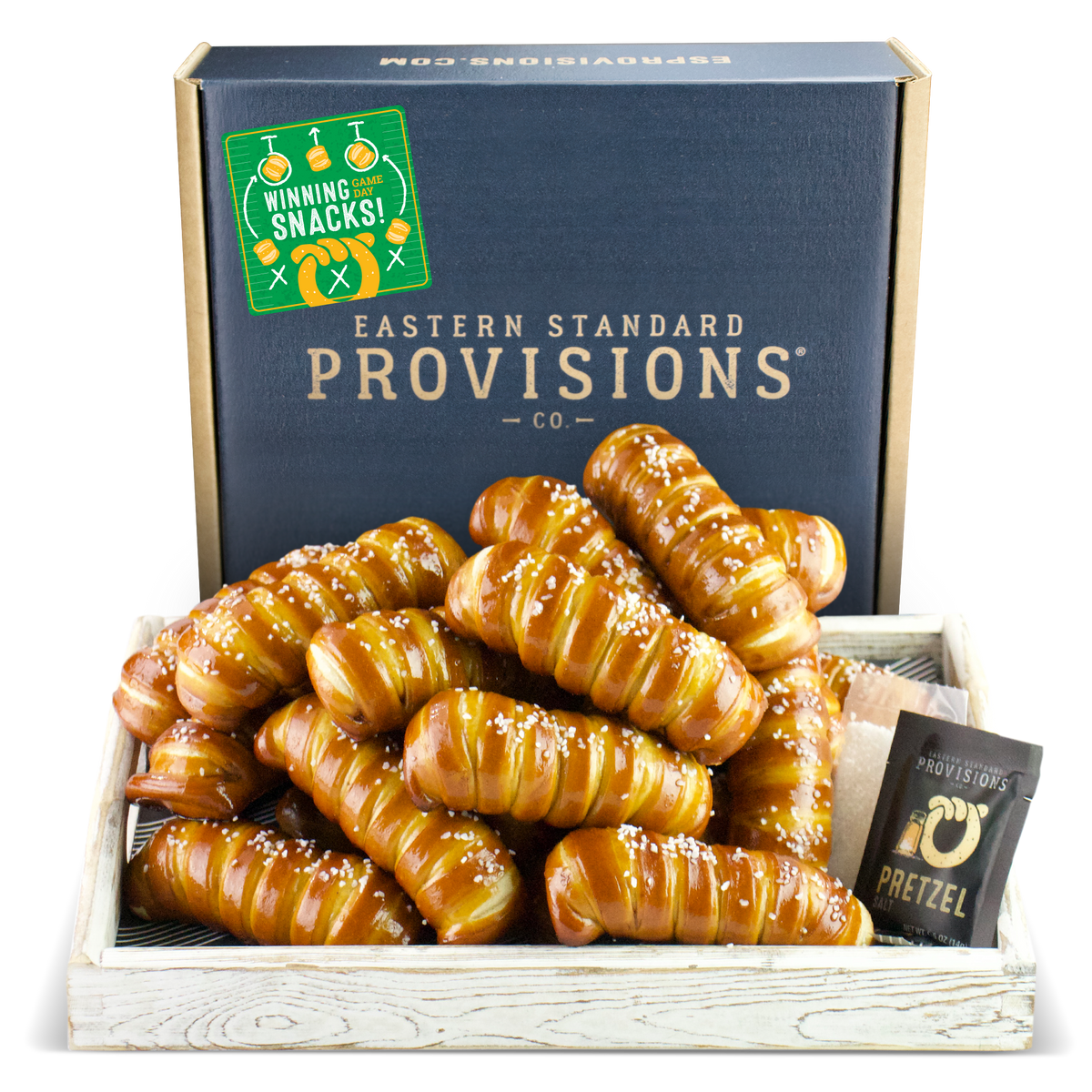 TURNBUCKLE STICKS SOFT PRETZEL BOX - Game Day