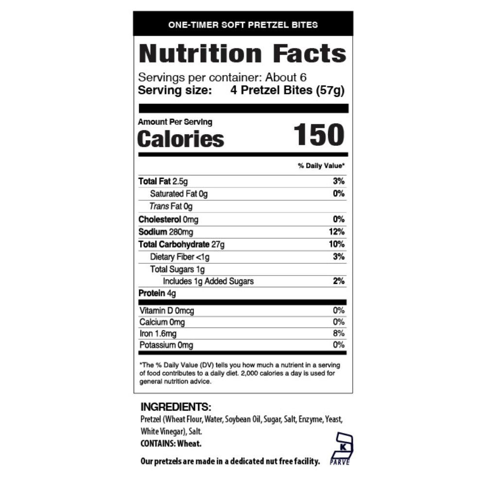 One-Timer Soft Pretzel Bites (Single Bag)